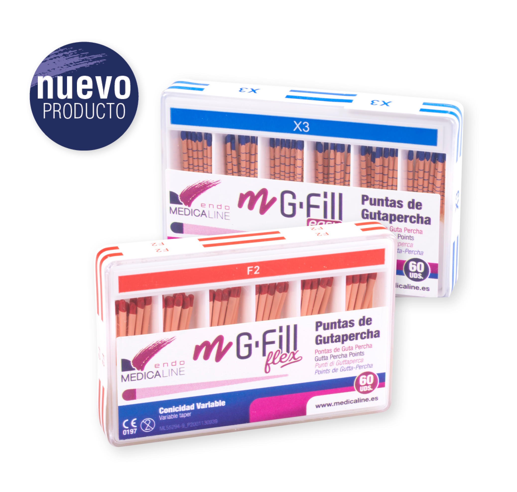 Puntas De Gutapercha Easy Y Flex Medicaline