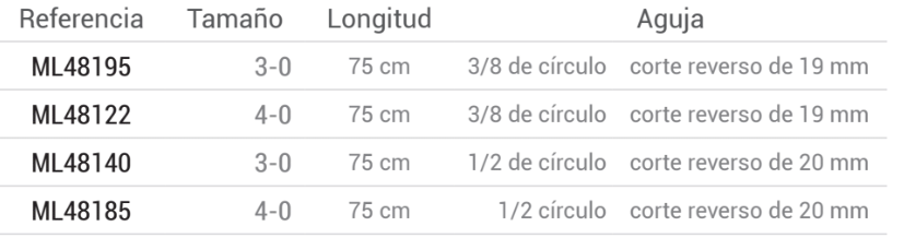 Referencias suturas supramid Medicaline